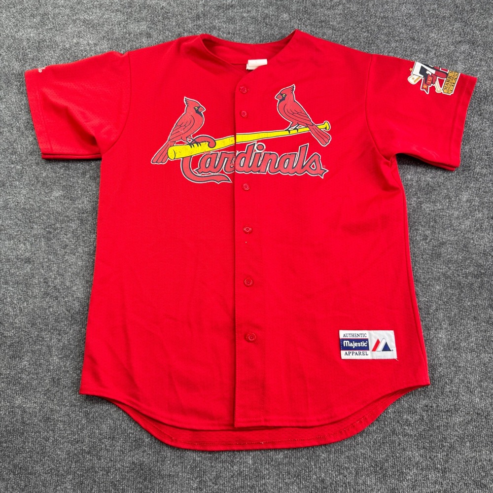 Mark McGwire 25 St Louis Cardinals Majestic Jersey Kids L Red 70 Home Run 98